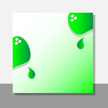 Abstract green gradient fluid liquid vector backgrounds with copy space for text Stock Illustration