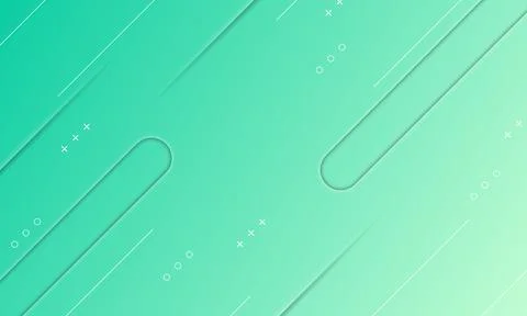 Abstract green gradient texture with memphis elements. Stock Illustration