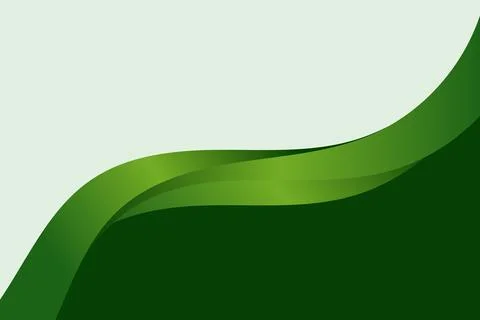 Abstract green gradient wave banner background design Stock Illustration