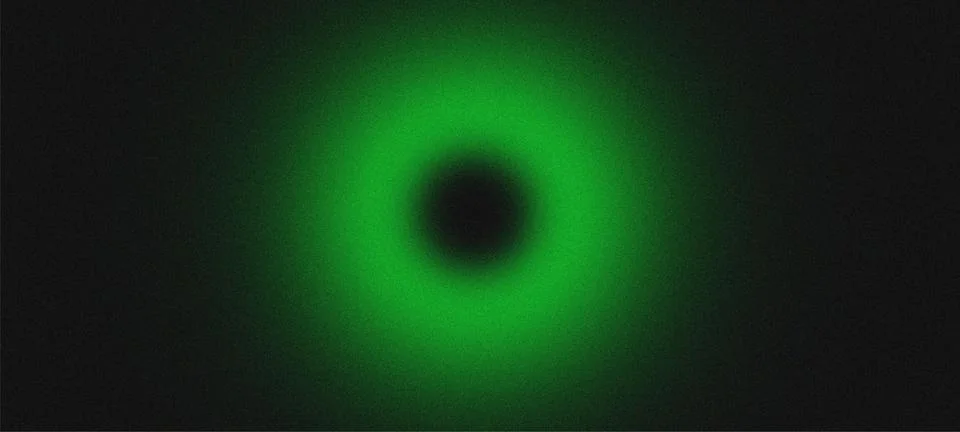 Abstract Green Grainy Circular Gradient Background with Dark Vignette and N.. 스톡 일러스트