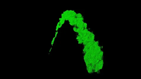 Abstract Green Graphic 2 Stock Footage 91102609