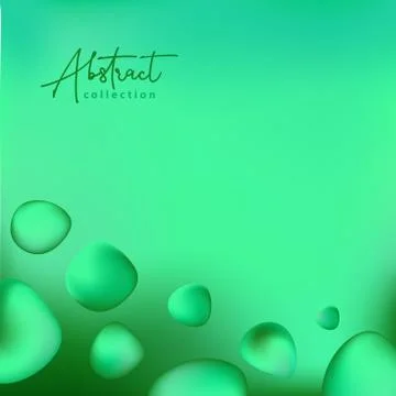 Abstract green grass summer vector trendy background with fluid gradient 3d s Illustrazione stock