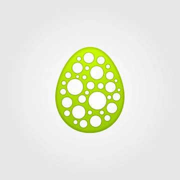 Abstract green grey Easter egg vector background Abstract green grey Easte... Stock Photos