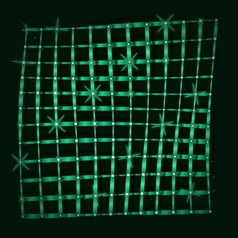 Abstract Green Grid Background Pattern Overlay for Design Elements Stock Footage 345689291