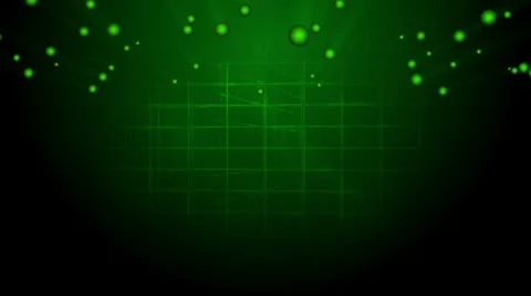 Abstract green grid with particles Video stock 10197262
