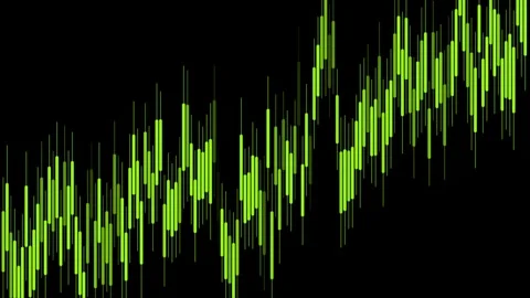 Abstract green growing financial graph chart motion background Stock Footage 274474959