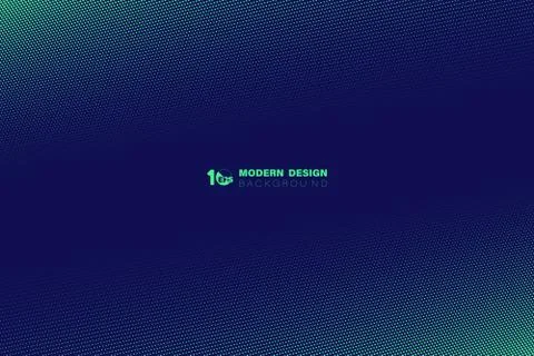 Abstract green halftone dot pattern design of technology template background. Stock Illustration