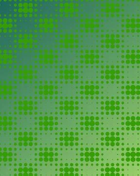 Abstract Green Halftone Dot Pattern Background with Vibrant Gradient and Mi.. Stock-Illustration