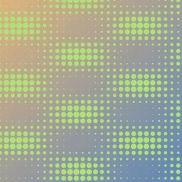 Abstract green halftone dot pattern on colorful gradient background Illustration