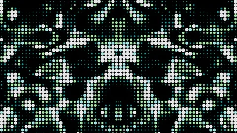 Abstract Green Halftone Symmetrical Motion Background Stock Footage 337893697