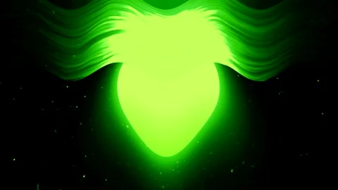 Abstract Green Heart Video stock 289123524