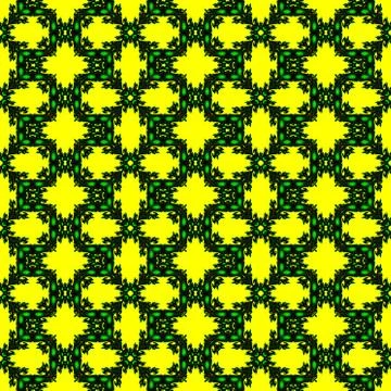 Abstract green herbal mosaic pattern Illustrazione stock