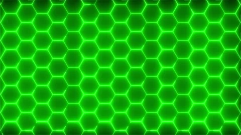 Abstract green hexagon animated background Stock Footage 294689437