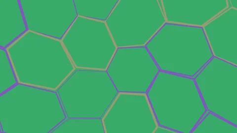 Abstract green hexagon pattern background Stockillustratie