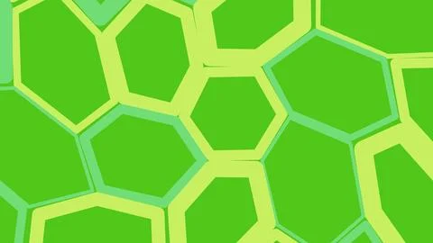 Abstract green hexagon pattern background illustration Stock Illustration