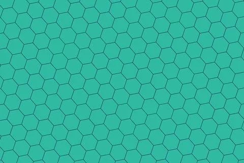 Abstract green hexagon pattern on textured surface Stock Illustration