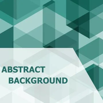 Abstract green hexagon template background Stock Illustration