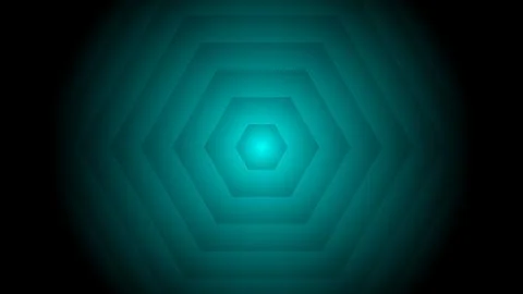 Abstract Green Hexagonal Gradient Background With Mesmerizing Geometric Stock Illustration