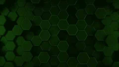 Abstract Green hexagonal pattern Seamless loop. Video animation. 스톡 동영상 207479164