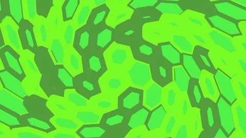 Abstract green honeycomb pattern background Stock Illustration