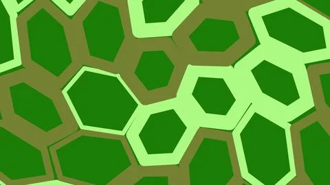 Abstract green honeycomb pattern with geometric shapes 스톡 일러스트