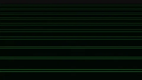 Abstract Green Horizontal Lines on Black Background Perspective Grid image .. Stock Footage 321396415