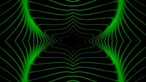 Abstract Green Hypnotic Lines 库存影片 193360925