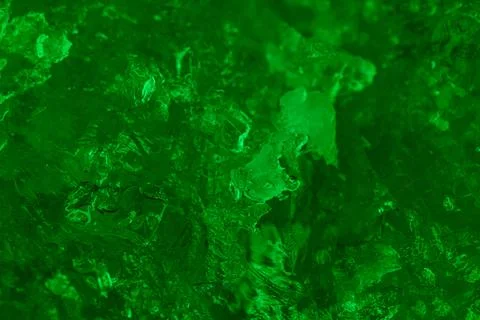 Abstract Green Ice Crystal Texture Stock Photos