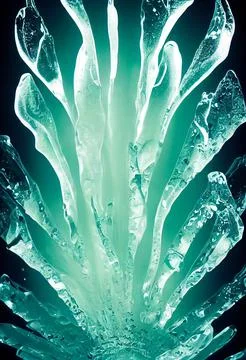 Abstract green ice pattern Stock Illustration