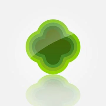 Abstract green icon Stock Illustration