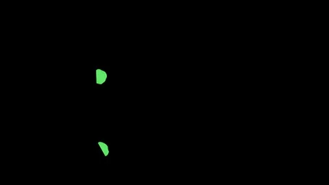 Abstract Green ink drop  on a black background for effects with Alpha V5 Stock Footage 94520032