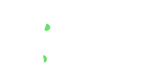 Abstract Green ink drop  on a white background for effects with Alpha V9 Stock Footage 94520084
