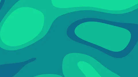 Abstract green irregular shapes pattern Stock Footage 325408565