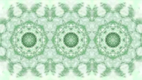 Abstract Green Kaleidoscope Pattern Stock Footage 289106987