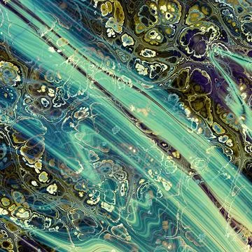 Abstract green khaki Marble texture. Fractal digital Art Background. High R.. Stock Illustration