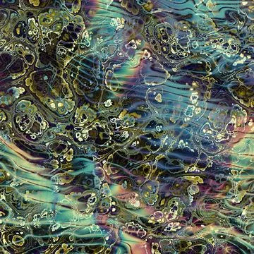 Abstract green khaki Marble texture. Fractal digital Art Background. High Res Stock Illustration