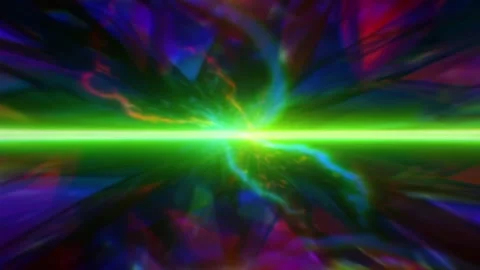 Abstract Green Laser Background With Prism Energy and Radiant Light Beam 스톡 동영상 332298519