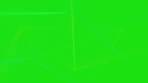 Abstract green laser beam lights flashing on chroma key background Stock Footage 338140456