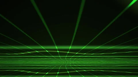 Abstract green laser grid background with glowing futuristic perspective li.. Stock Footage 346344277