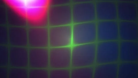 Abstract green laser grid pattern with vibrant pink neon light leaks backgr.. Stock Footage 346344003