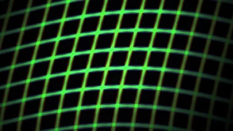 Abstract green laser grid pattern glowing on dark background in seamless mo.. Stock Footage 346344323