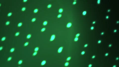 Abstract green laser light dots moving and shining on dark surface background Stock Footage 346344202