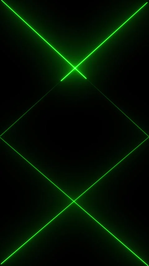 Abstract green laser lines pattern motion. Vidéo 331898741