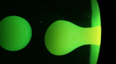 Abstract green lava lamp morphing into various shapes Stock Footage 38754468