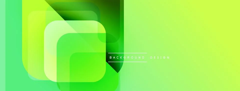 Abstract green layers create dynamic visual effect. Modern design suitable for イラスト素材