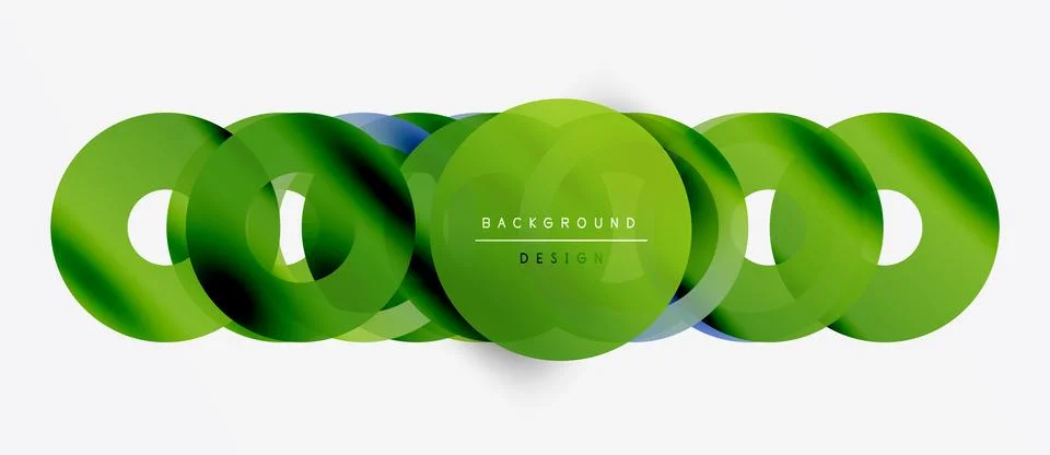 Abstract green layers create dynamic visual effect. Modern design elements Stockillustratie