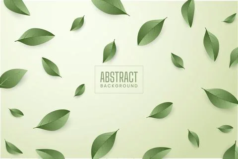 Abstract green leaf background vector illustration Stock Illustration