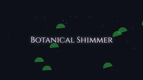 Abstract green leaf elements falling animation on black screen Stock Footage 337500875