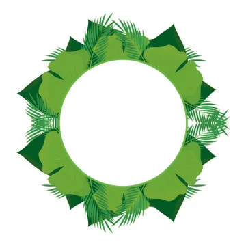 Abstract Green Leaf Stock Illustration