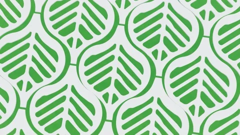 Abstract green leaf pattern rotating,Motion background 3d animation. 스톡 동영상 133040992